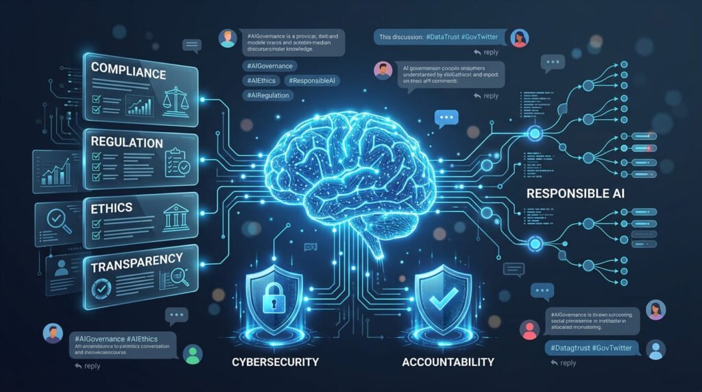 AI Transformation Is a Problem of Governance Twitter with AI governance and responsible AI concepts